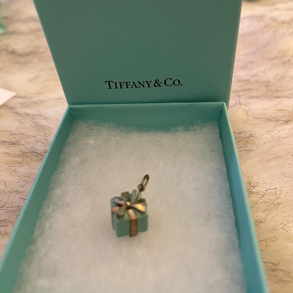 Tiffany blue box charm pendant